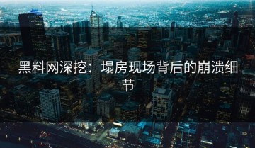 黑料网深挖：塌房现场背后的崩溃细节