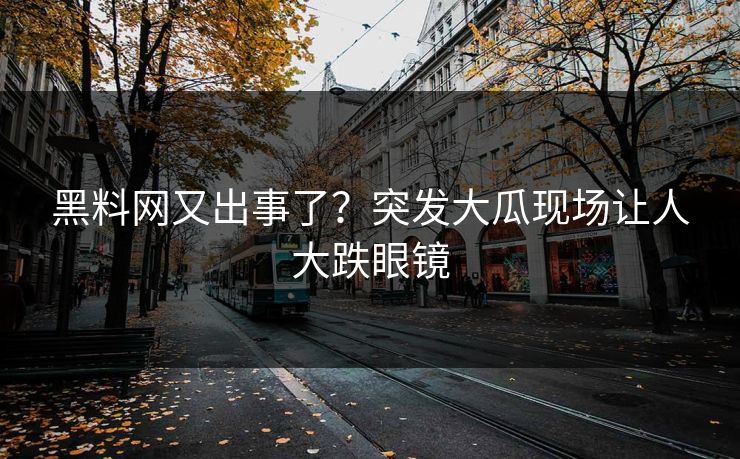 黑料网又出事了？突发大瓜现场让人大跌眼镜